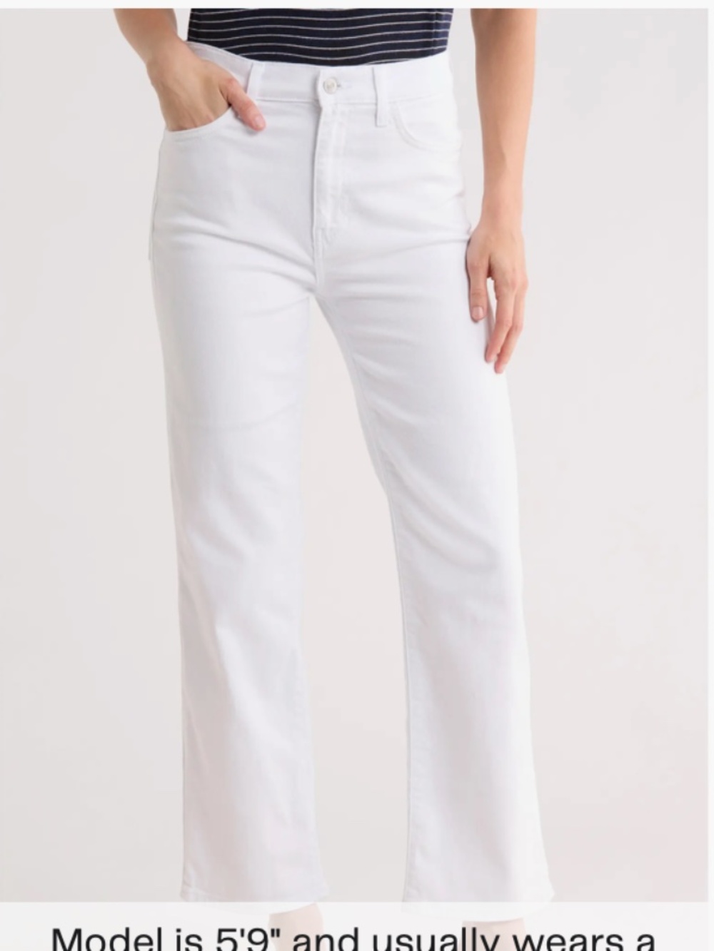 NWT:  Hudson "Noa" High Waist Ankle Straight Leg Jeans, White, size 28